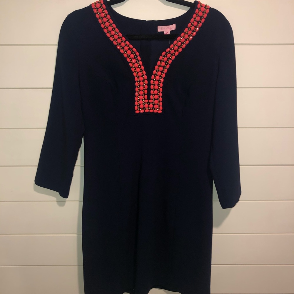 Lilly Pulitzer Bennett Shift Dress True Navy